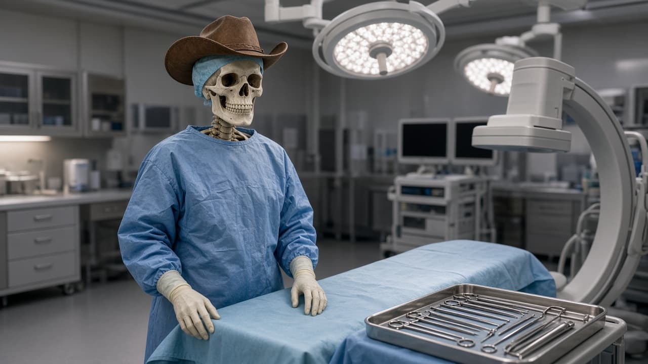 Dr. Blakley, D.O., in the operating room